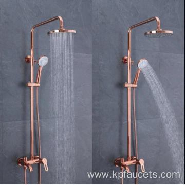 Reliably Sealing Perfect Quality Shower Set Rose Gold